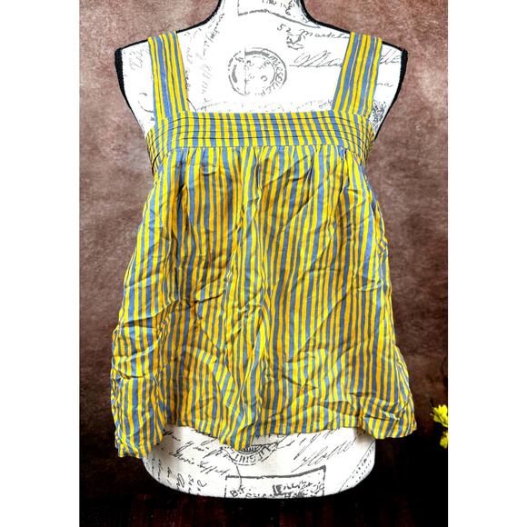 Natalie Martin Jasmine Top Painted Stripe Dandelion XS - Picture 3 of 15